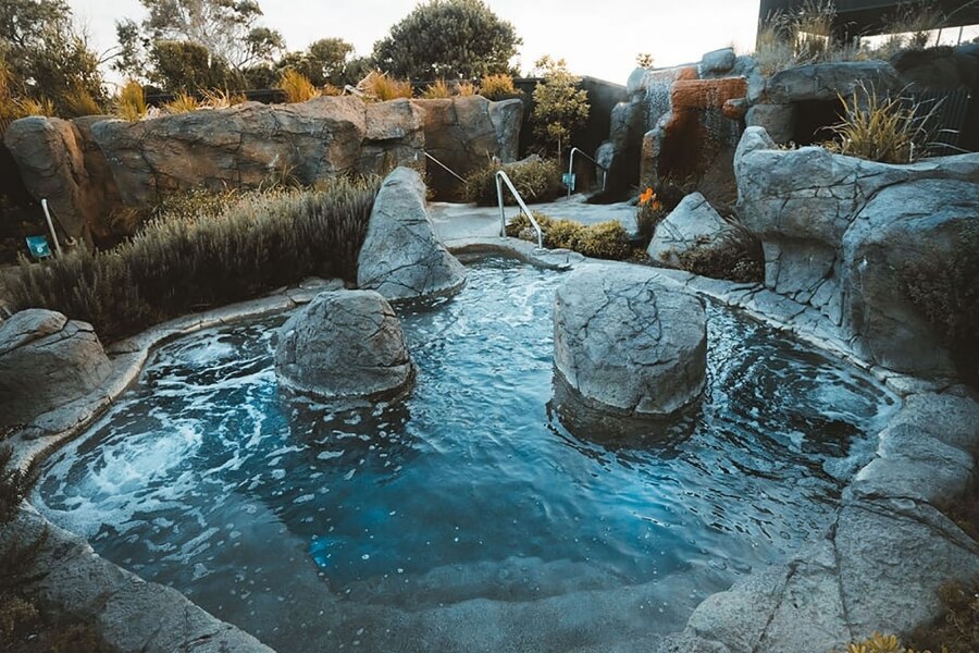 Dip in the hot springs at Deep Blue Hot Springs